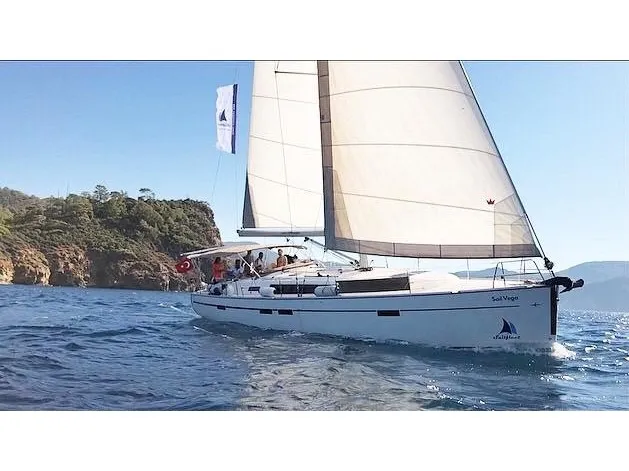 Sail Vega, a Bavaria Cruiser 46 sailboat at Fethiye, Turkey