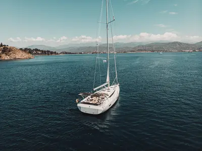 Santa Cruz, a Bavaria C45 Style sailboat at Fethiye, Turkey
