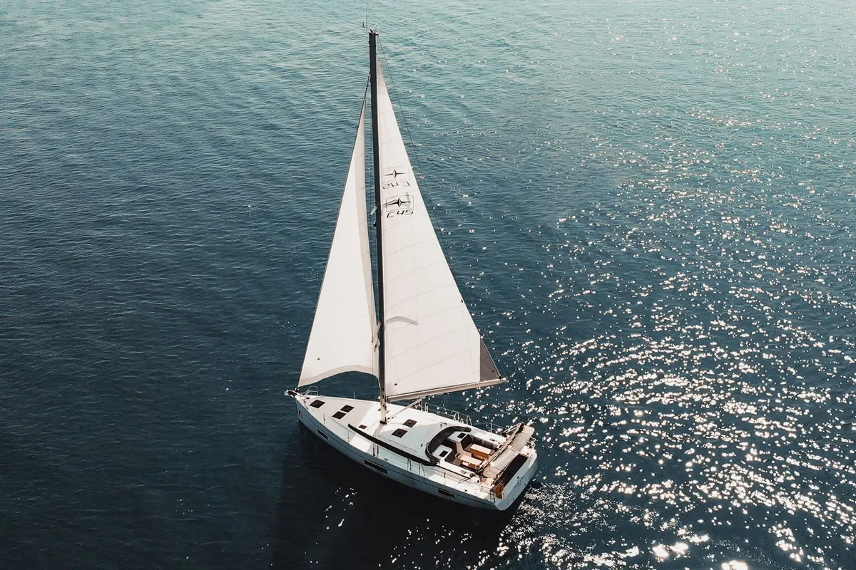 Santa Cruz, a Bavaria C45 Style sailboat at Fethiye, Turkey