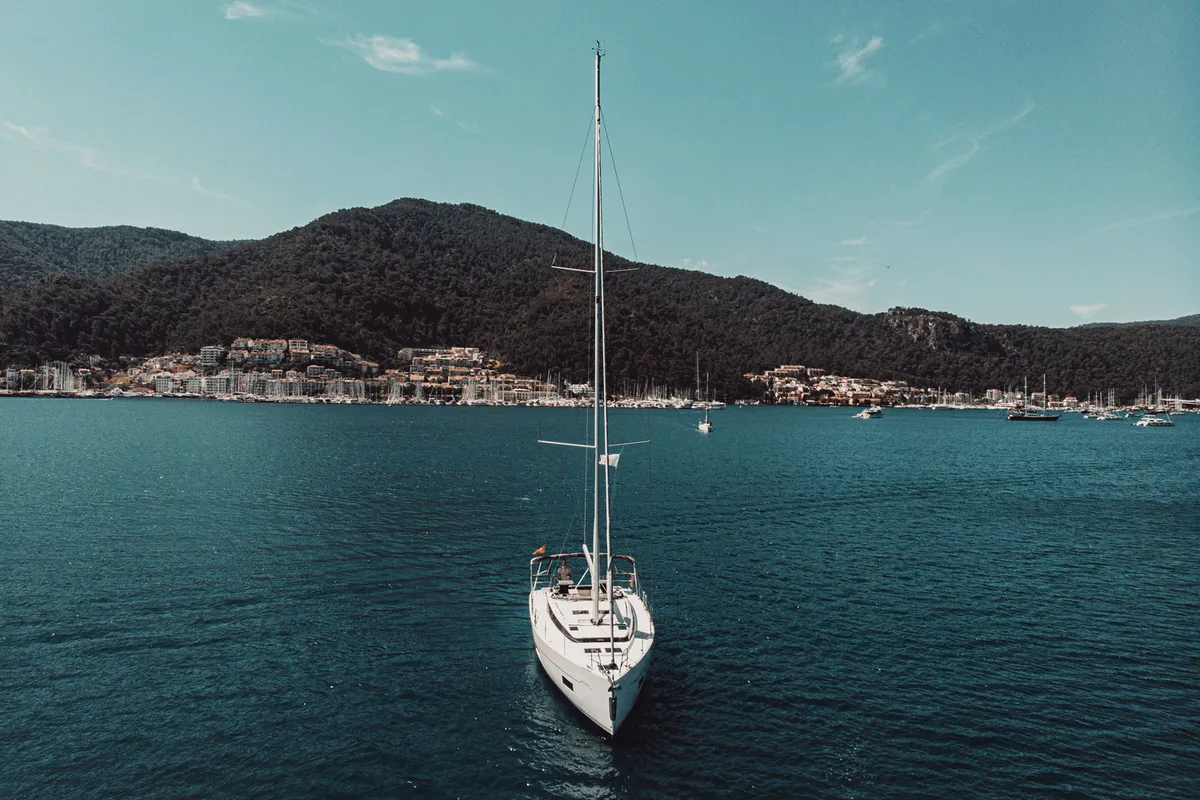 Santa Cruz, a Bavaria C45 Style sailboat at Fethiye, Turkey
