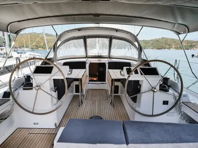 Santa Cruz, a Bavaria C45 Style sailboat at Fethiye, Turkey