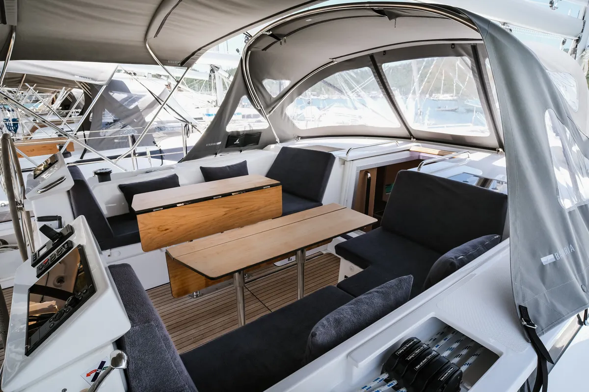 Santa Cruz, a Bavaria C45 Style sailboat at Fethiye, Turkey