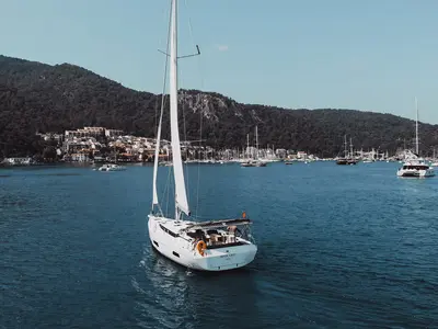 Santa Cruz, a Bavaria C45 Style sailboat at Fethiye, Turkey