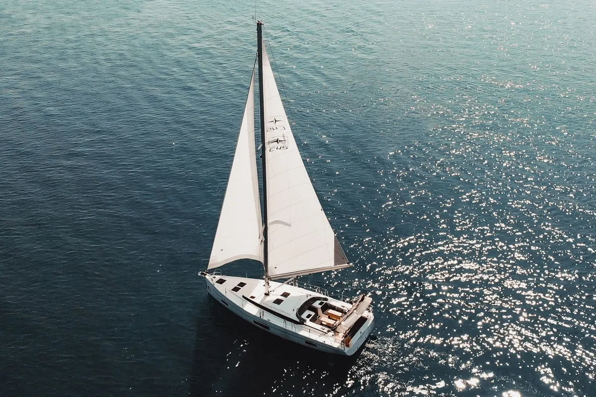 Santa Cruz, a Bavaria C45 Style sailboat at Fethiye, Turkey