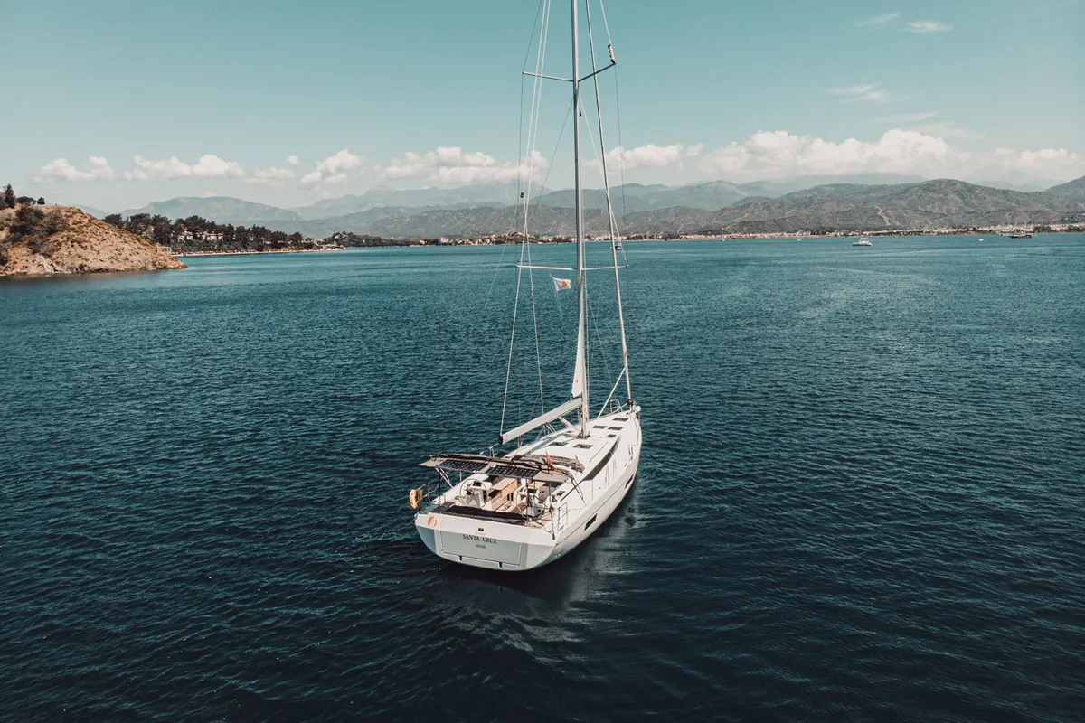Santa Cruz, a Bavaria C45 Style sailboat at Fethiye, Turkey