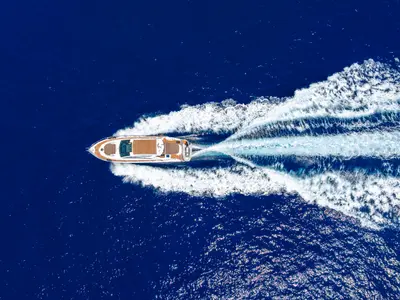 Darling Barbara, a Cranchi 56 ST motor yacht at Općina Milna, Croatia