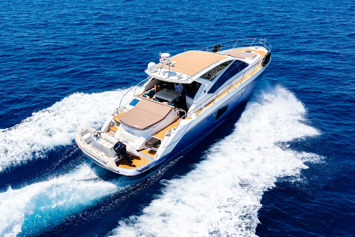 Darling Barbara, a Cranchi 56 ST motor yacht at Općina Milna, Croatia