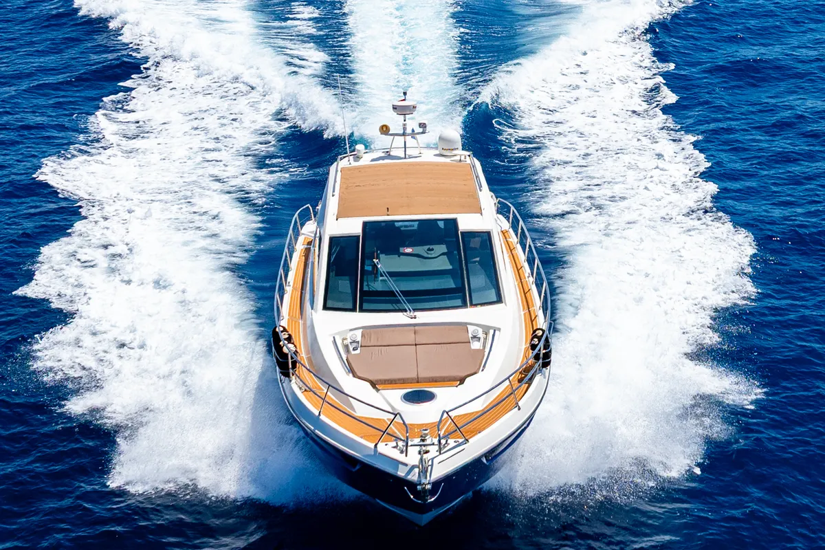 Darling Barbara, a Cranchi 56 ST motor yacht at Općina Milna, Croatia