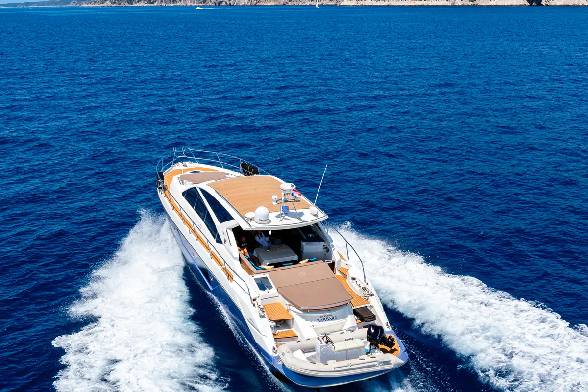 Darling Barbara, a Cranchi 56 ST motor yacht at Općina Milna, Croatia