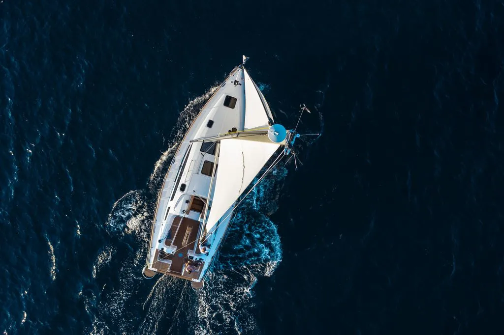 Exterior view of Baby Shark, a Elan Impression 40.1 sailboat at Zadar, Croatia
