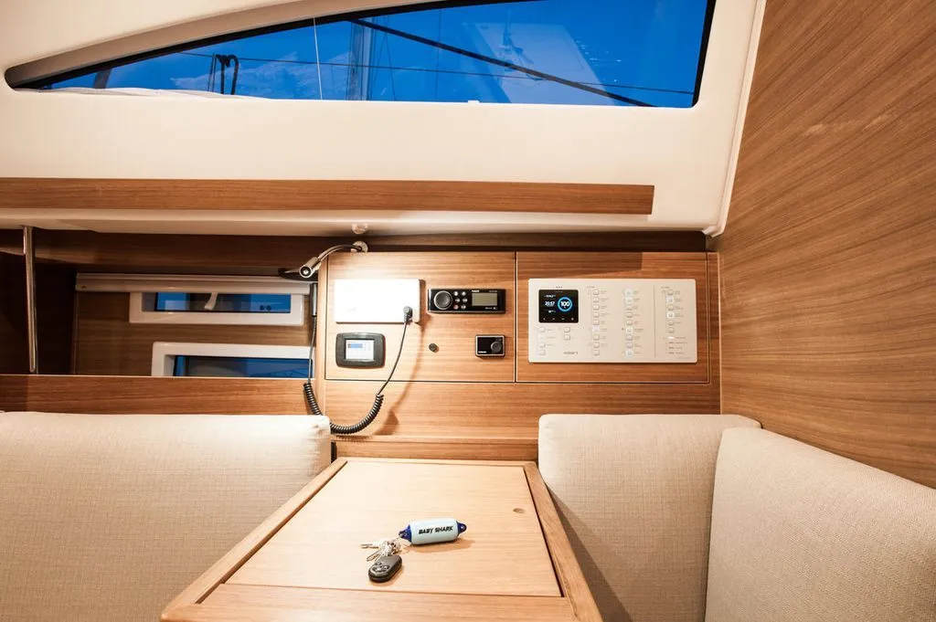 Salon of Baby Shark, a Elan Impression 40.1 sailboat at Zadar, Croatia