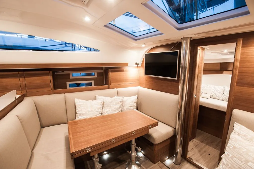 Salon of Baby Shark, a Elan Impression 40.1 sailboat at Zadar, Croatia