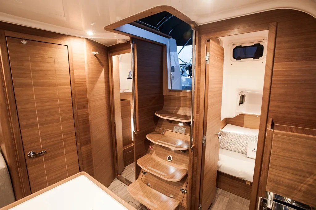 Salon of Baby Shark, a Elan Impression 40.1 sailboat at Zadar, Croatia
