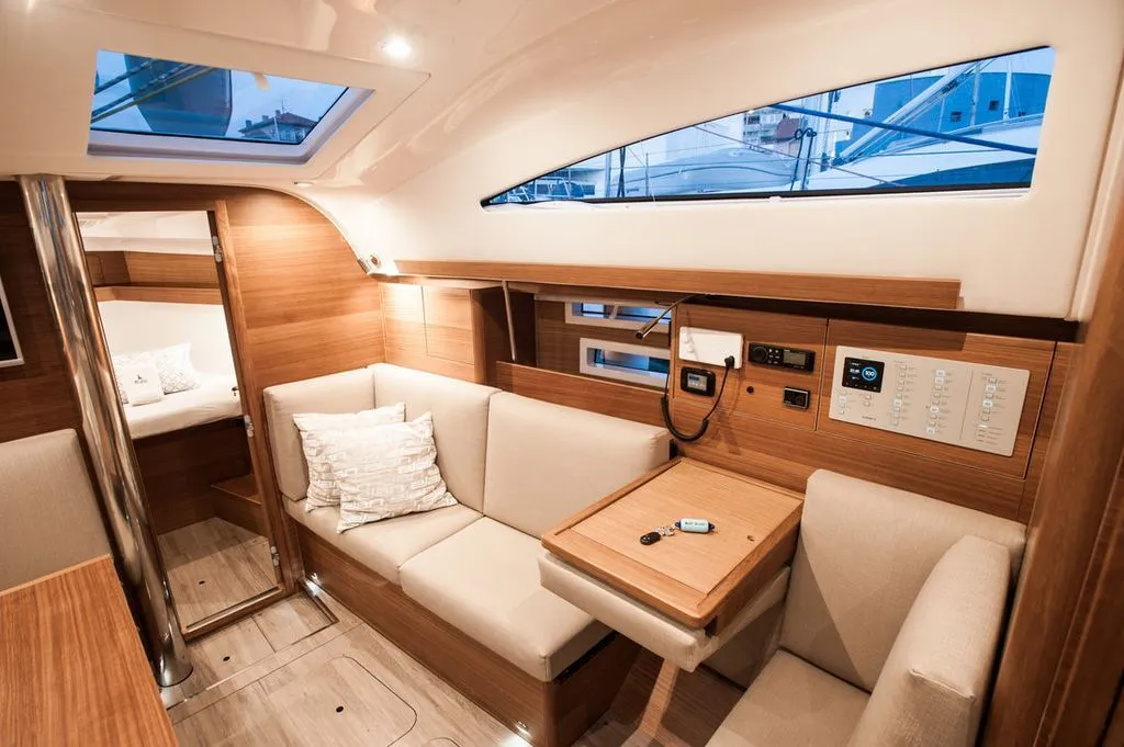 Salon of Baby Shark, a Elan Impression 40.1 sailboat at Zadar, Croatia