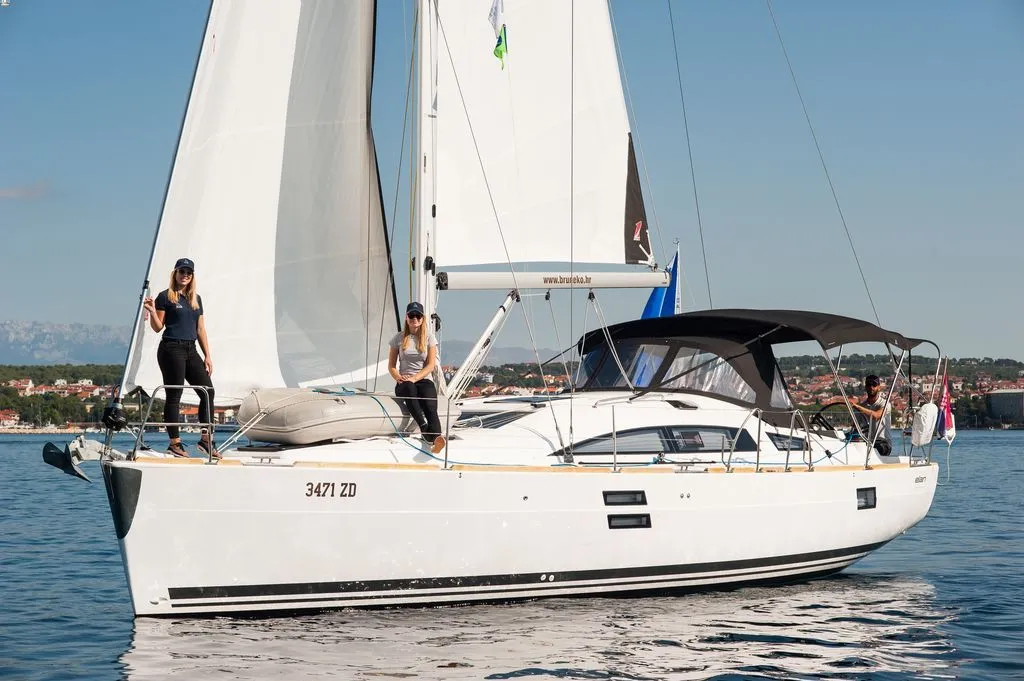 Exterior view of Baby Shark, a Elan Impression 40.1 sailboat at Zadar, Croatia
