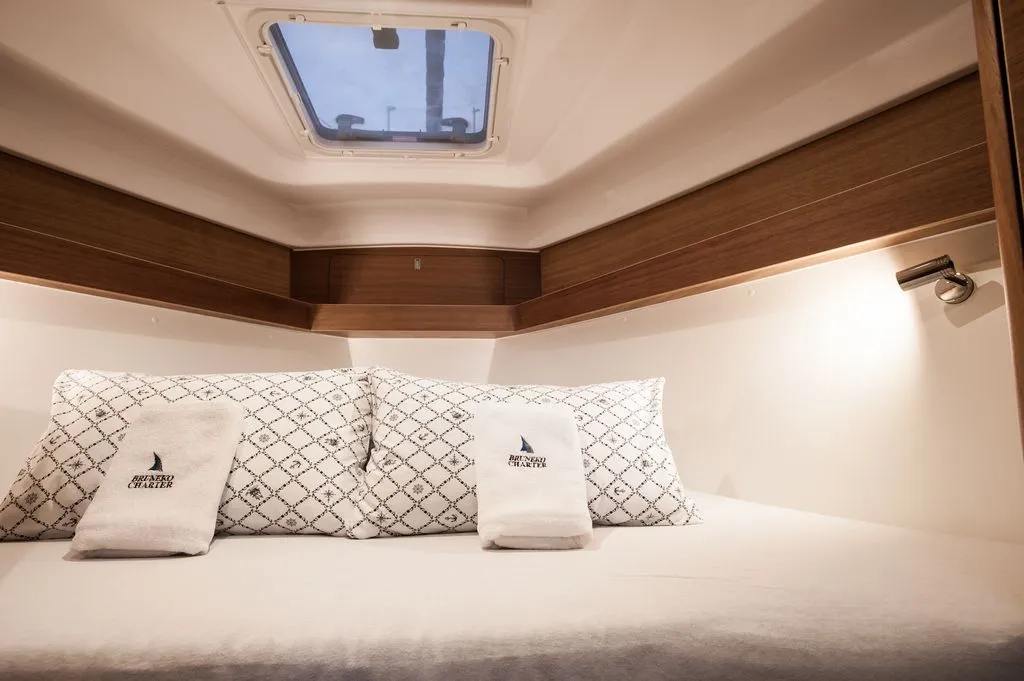 Cabin on Baby Shark, a Elan Impression 40.1 sailboat at Zadar, Croatia