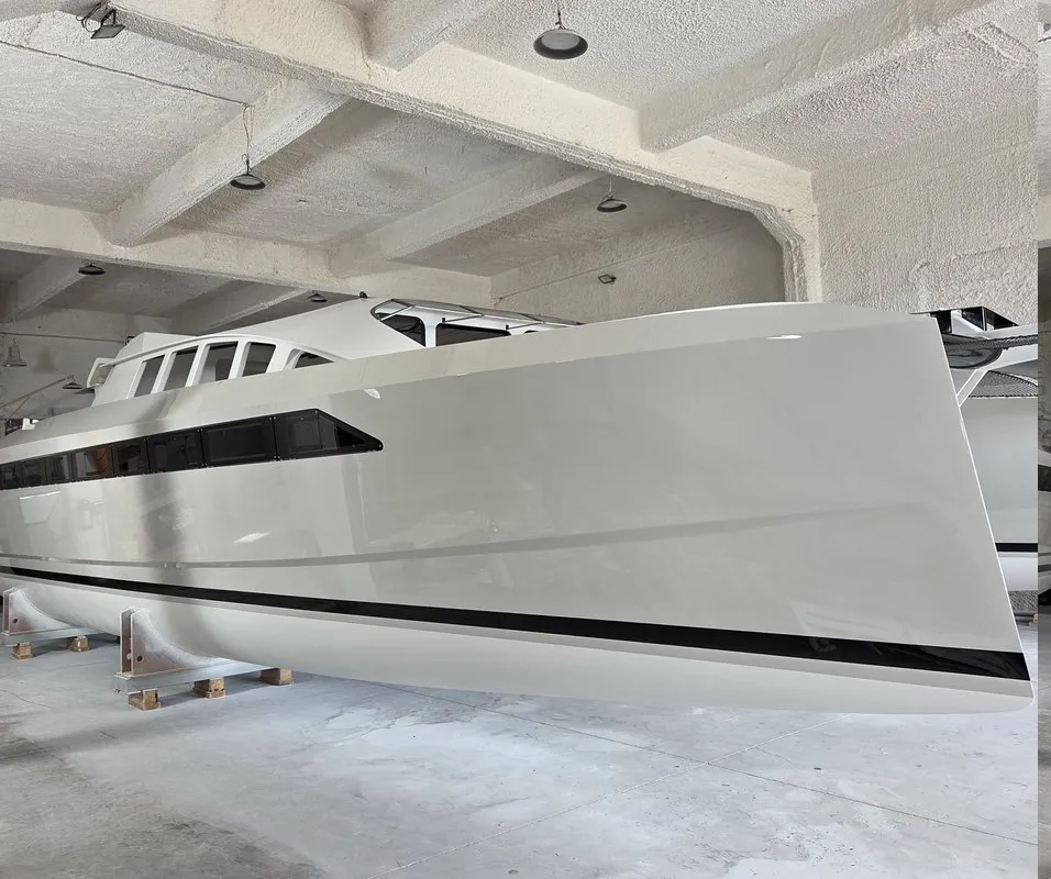 Exterior view of No Name, a Armor Boats Solitaire 1740 catamaran at Athens, Greece