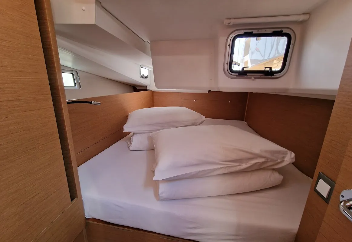 Cabin on Vela, a Jeanneau Sun Odyssey 440 sailboat at Grad Biograd na Moru, Croatia