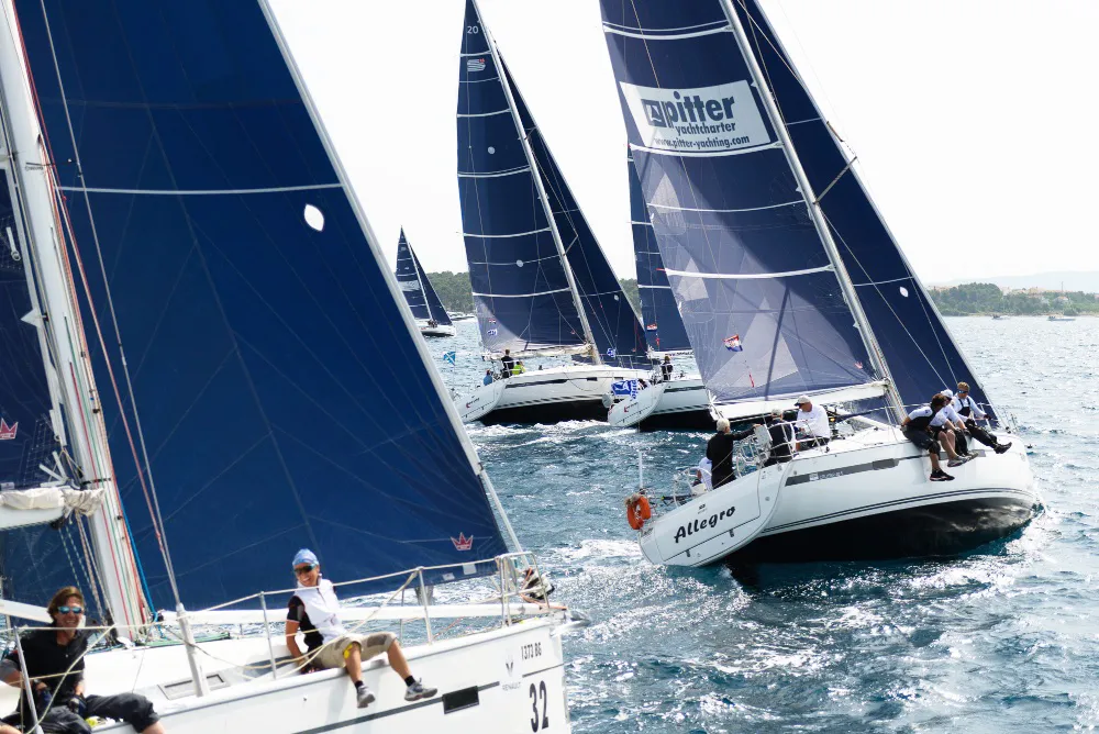 Exterior view of Easy Eleven, a Bavaria Cruiser 40 S sailboat at Split, Croatia