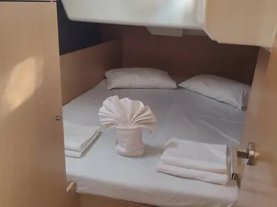 Cabin on Zografia, a Beneteau Oceanis 38 sailboat at Municipal Unit of Lefkada, Greece