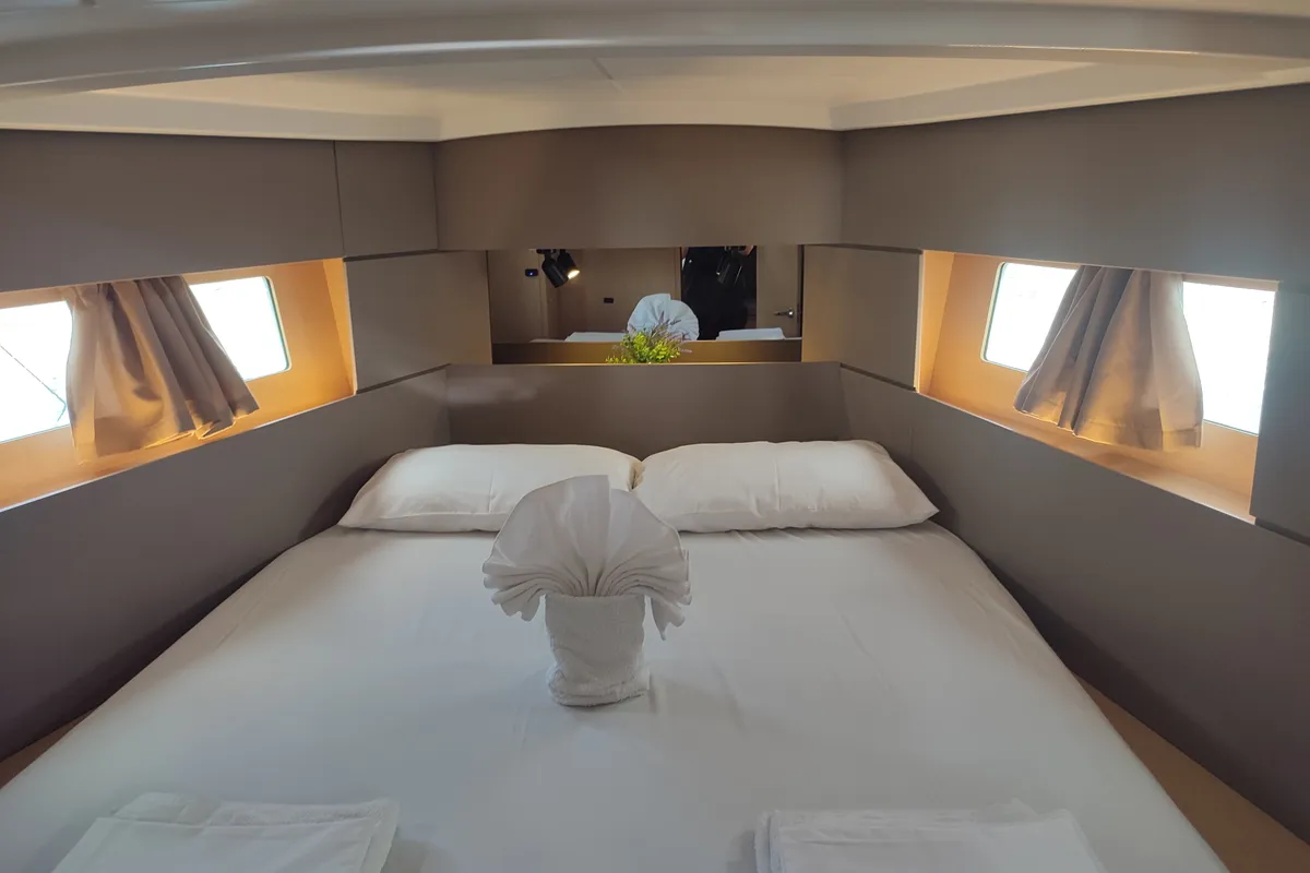 Cabin on Zografia, a Beneteau Oceanis 38 sailboat at Municipal Unit of Lefkada, Greece