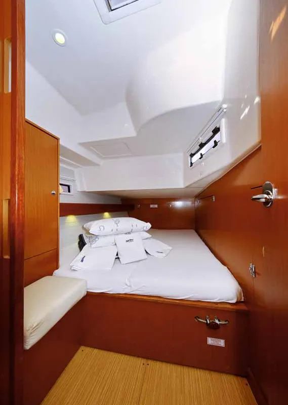 Cabin on Julia III, a Bavaria Cruiser 45 sailboat at Grad Biograd na Moru, Croatia