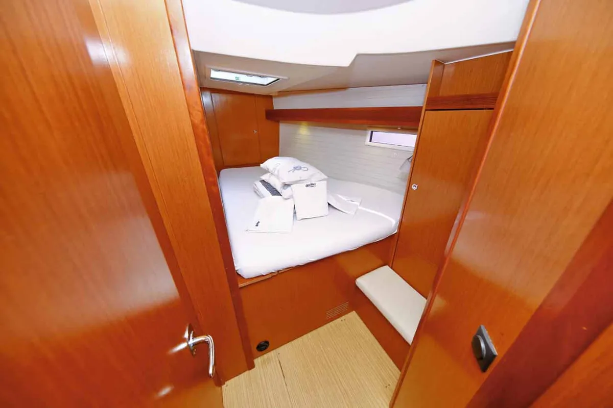 Cabin on Julia III, a Bavaria Cruiser 45 sailboat at Grad Biograd na Moru, Croatia