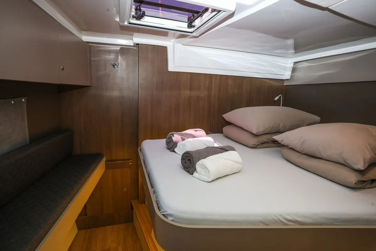 Cabin on Osibova, a Bali Catspace catamaran at Grad Kaštela, Croatia