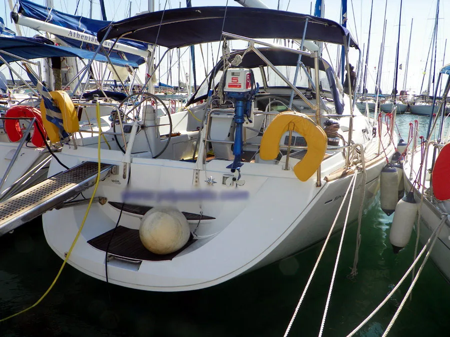 Idrea, a Jeanneau Sun Odyssey 49DS sailboat at Lavreotiki Municipal Unit, Greece