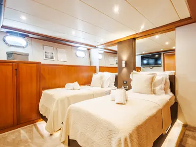 Cabin on San Limi, a Gulet Motoryacht motor yacht at Split, Croatia