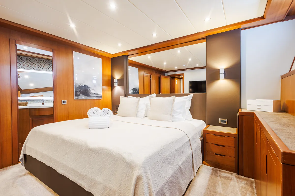 Cabin on San Limi, a Gulet Motoryacht motor yacht at Split, Croatia