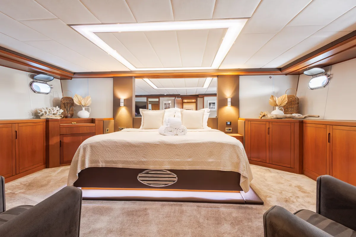 Cabin on San Limi, a Gulet Motoryacht motor yacht at Split, Croatia