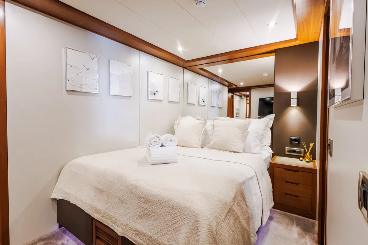 Cabin on San Limi, a Gulet Motoryacht motor yacht at Split, Croatia