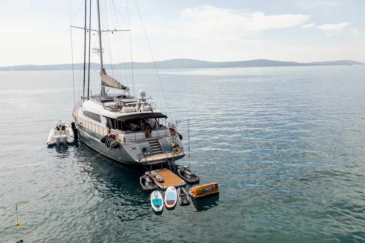 Exterior view of San Limi, a Gulet Motoryacht motor yacht at Split, Croatia