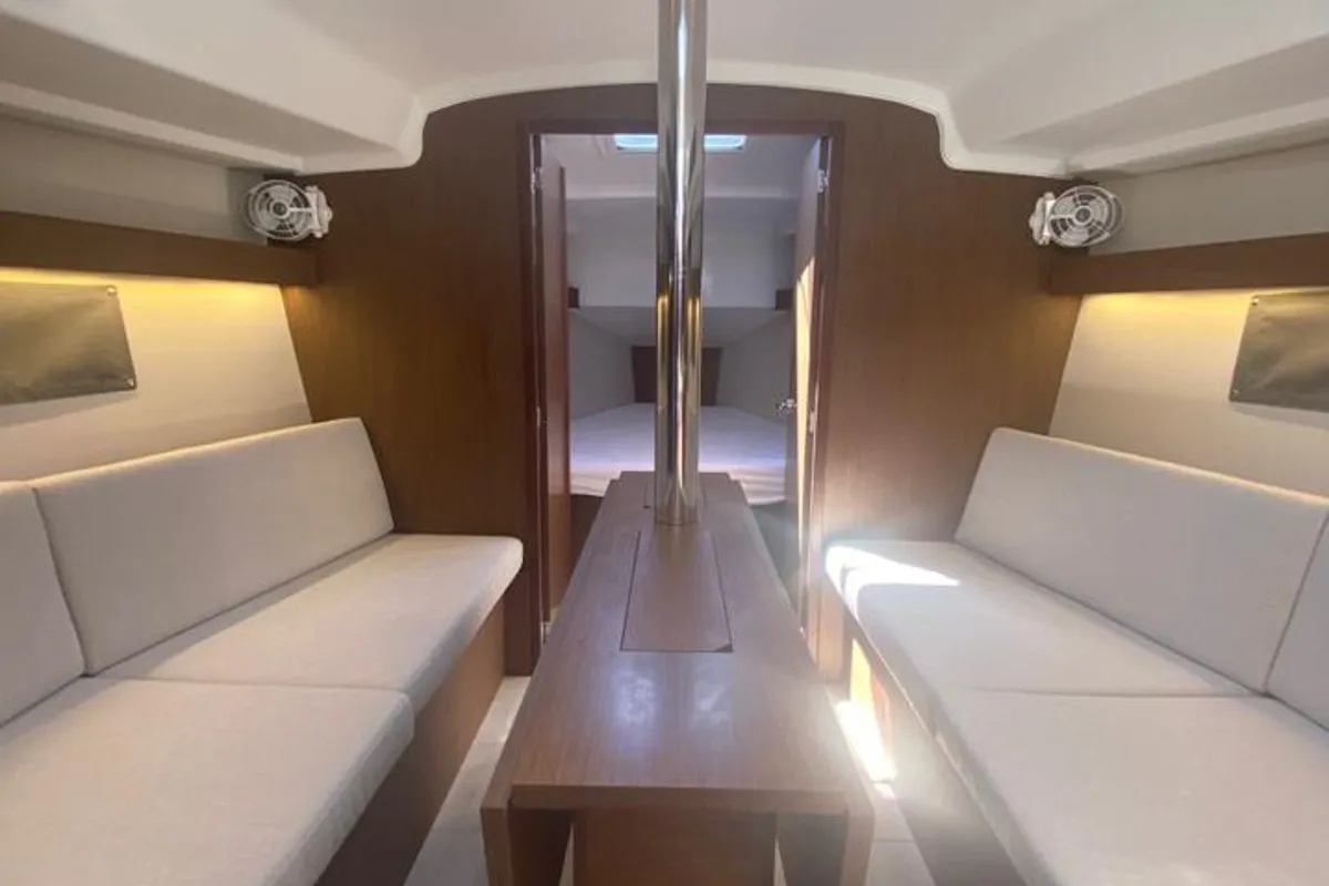 Trapani Vela Club, a Beneteau Oceanis 34.1 sailboat at Trapani, Italy