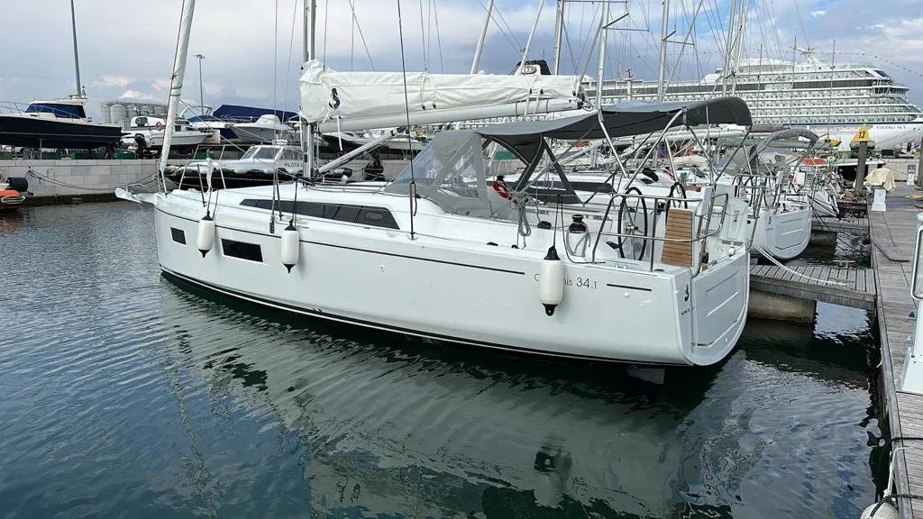 Trapani Vela Club, a Beneteau Oceanis 34.1 sailboat at Trapani, Italy