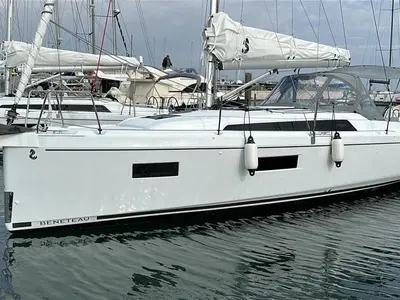 Trapani Vela Club, a Beneteau Oceanis 34.1 sailboat at Trapani, Italy