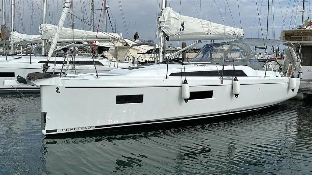 Trapani Vela Club, a Beneteau Oceanis 34.1 sailboat at Trapani, Italy