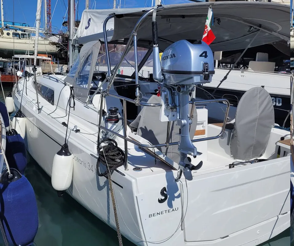 Trapani Vela Club, a Beneteau Oceanis 34.1 sailboat at Trapani, Italy