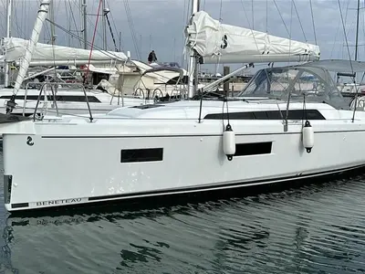 Trapani Vela Club, a Beneteau Oceanis 34.1 sailboat at Trapani, Italy