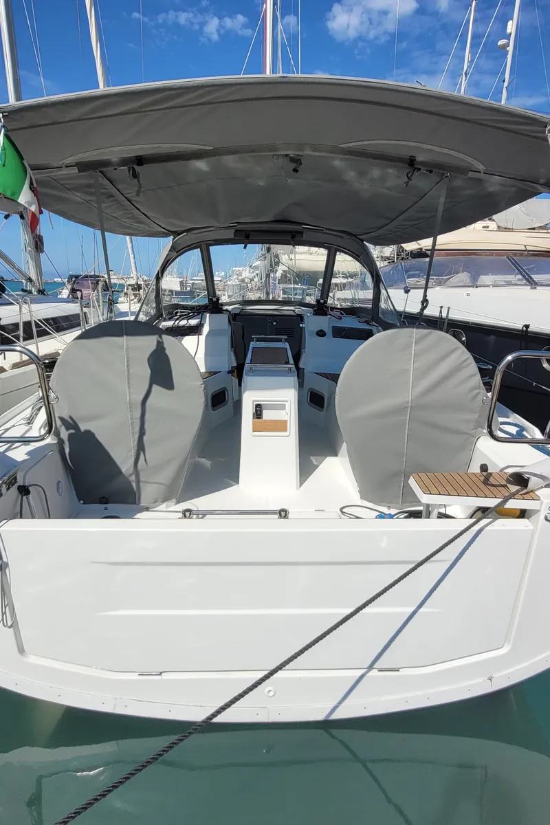 Trapani Vela Club, a Beneteau Oceanis 34.1 sailboat at Trapani, Italy
