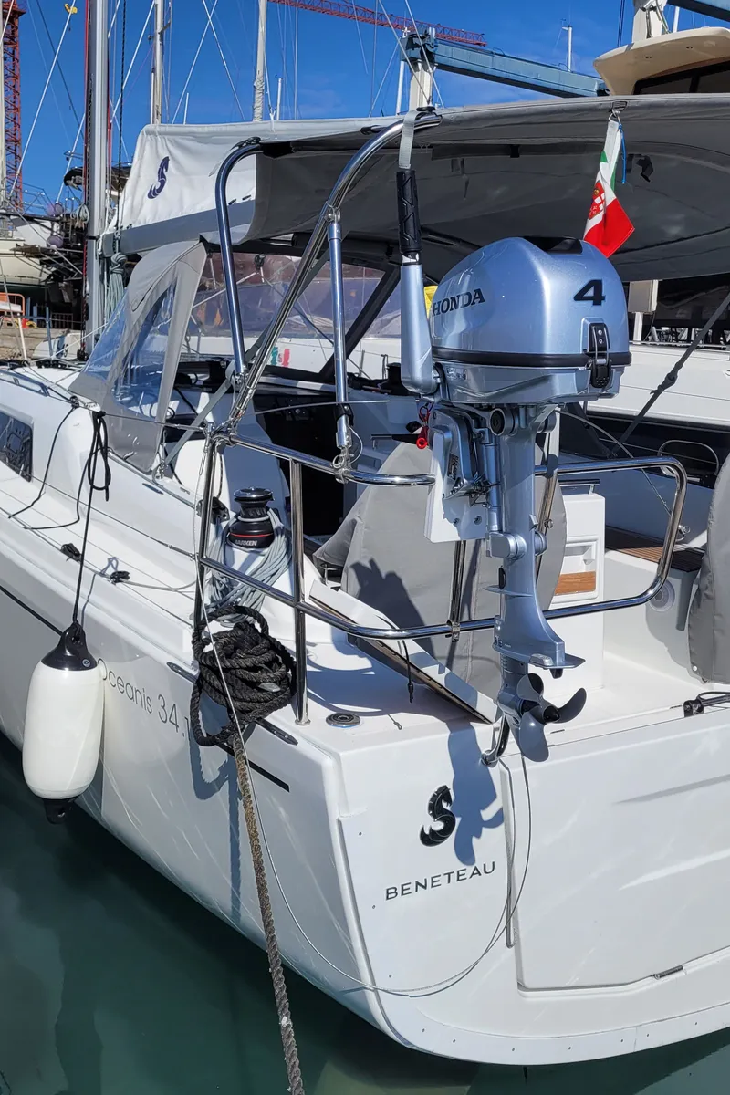 Trapani Vela Club, a Beneteau Oceanis 34.1 sailboat at Trapani, Italy