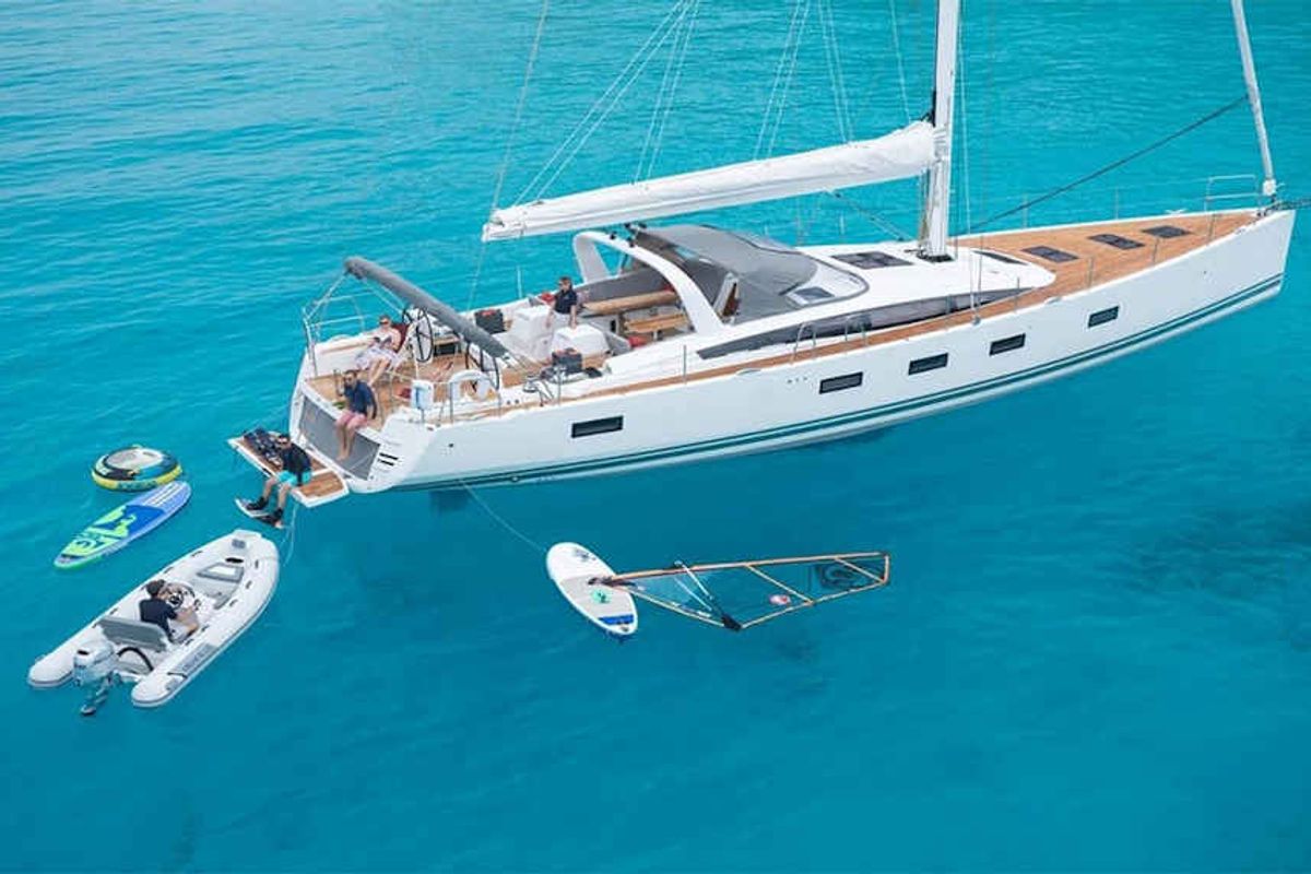 Freedom, a Jeanneau 64 sailboat at Rogoznica, Croatia