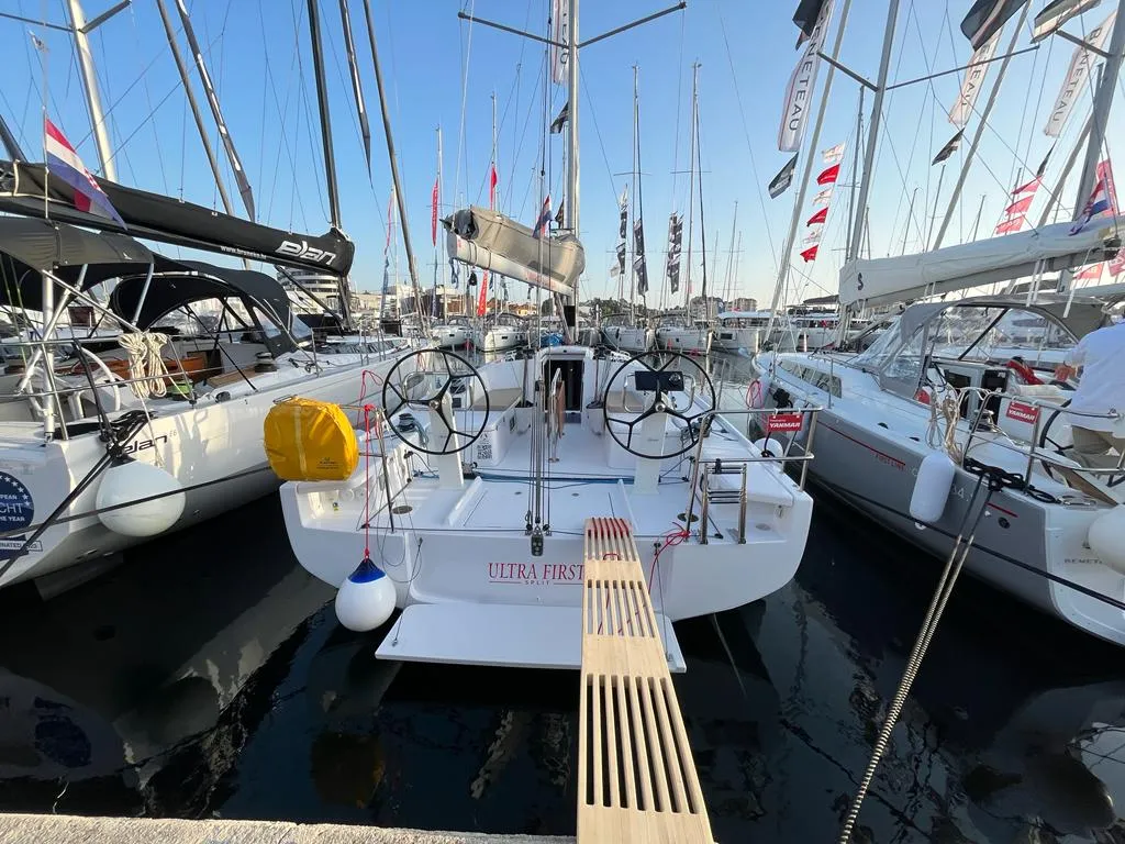 Cockpit of ULTRA FIRST, a Beneteau First 36 sailboat at Split, Croatia