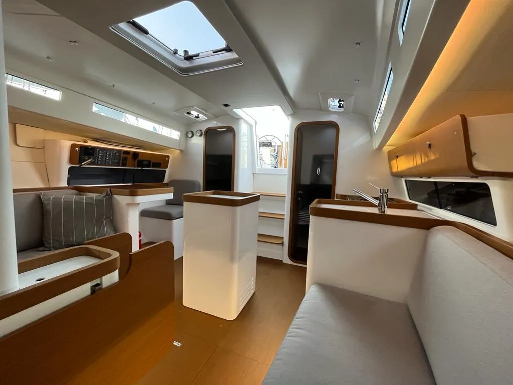 Salon of ULTRA FIRST, a Beneteau First 36 sailboat at Split, Croatia