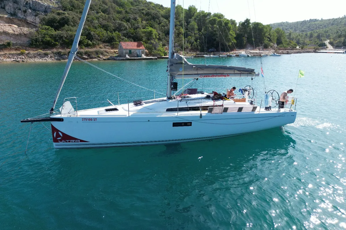 Exterior view of ULTRA FIRST, a Beneteau First 36 sailboat at Split, Croatia