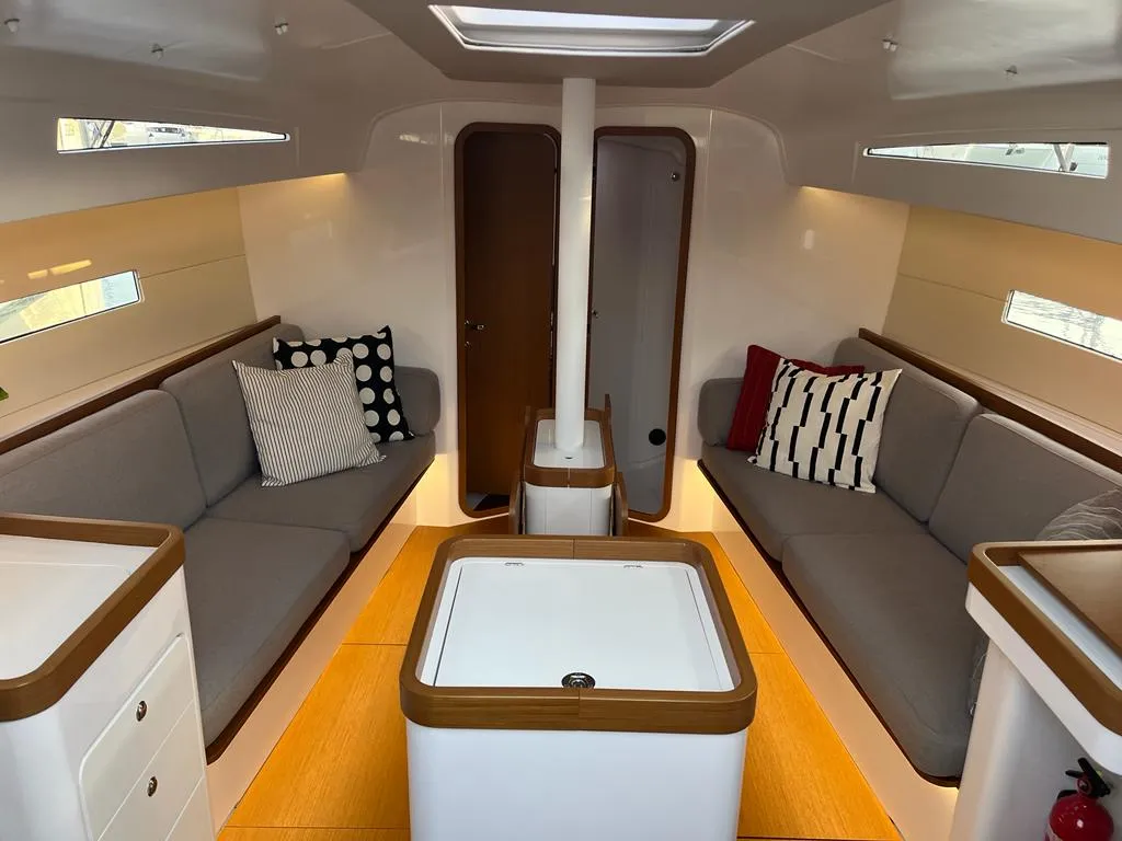 Salon of ULTRA FIRST, a Beneteau First 36 sailboat at Split, Croatia