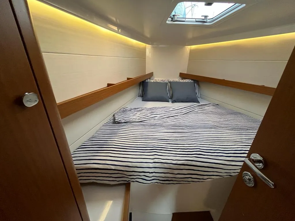 Cabin on ULTRA FIRST, a Beneteau First 36 sailboat at Split, Croatia