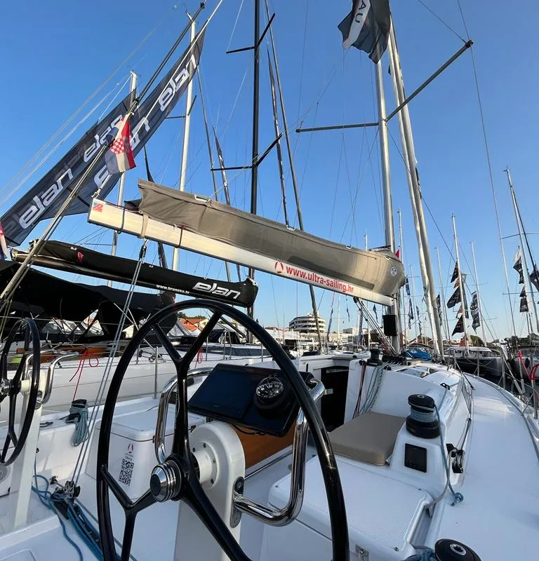 Deck of ULTRA FIRST, a Beneteau First 36 sailboat at Split, Croatia