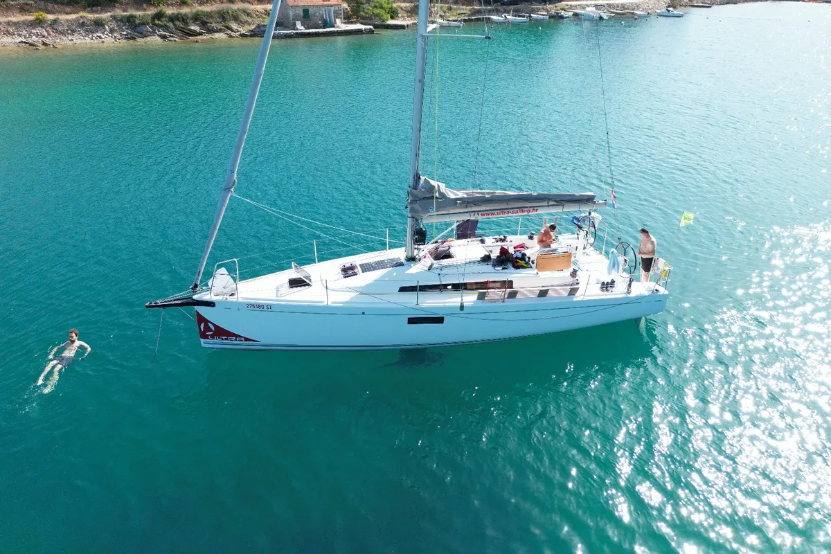 Exterior view of ULTRA FIRST, a Beneteau First 36 sailboat at Split, Croatia